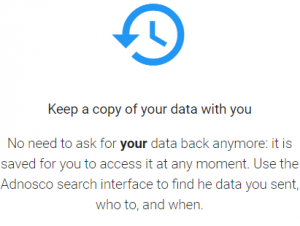  Keep a copy of your data with you