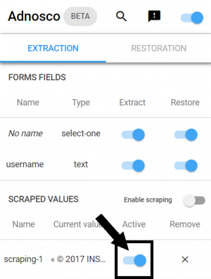  Deactivate a scraping 